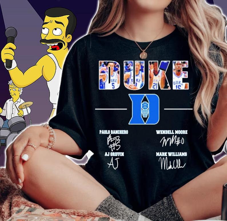 Duke Blue Devils Basketball Signatures Shirt woman shirt