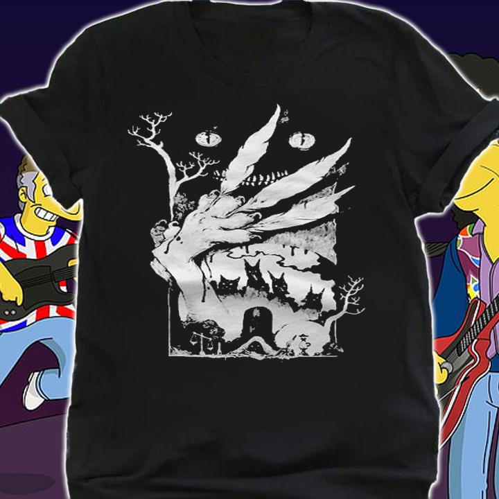 Feathers Cats horror Halloween T-shirt