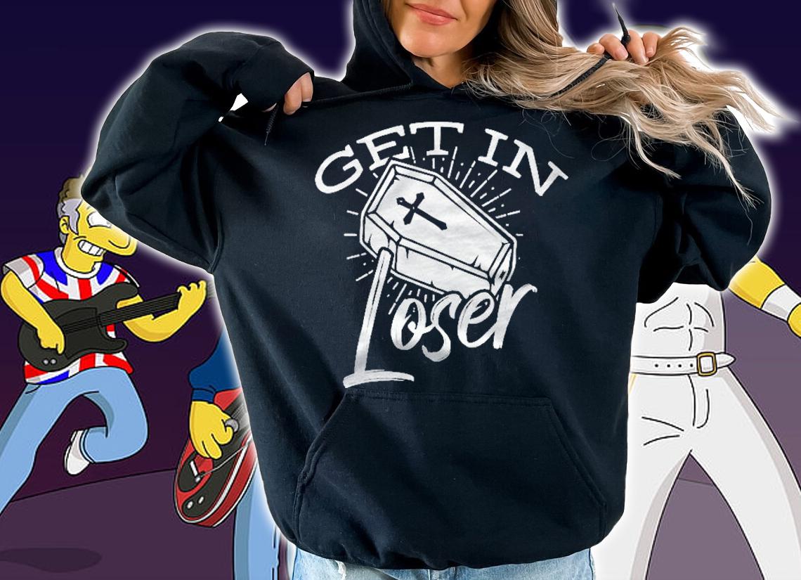 Get In Loser Coffin Goth Halloween Costume Shirt