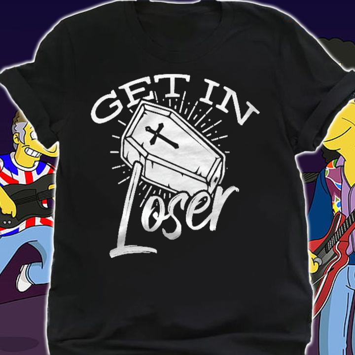 Get In Loser Coffin Goth Halloween Costume Shirt