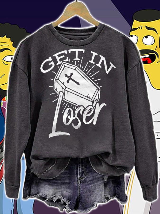 Get In Loser Coffin Goth Halloween Costume Shirt