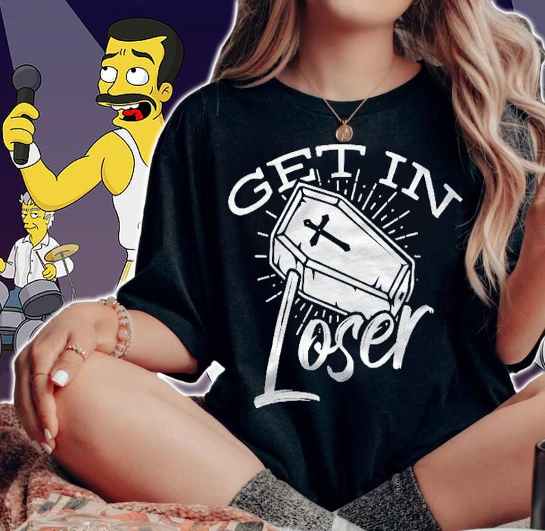 Get In Loser Coffin Goth Halloween Costume Shirt