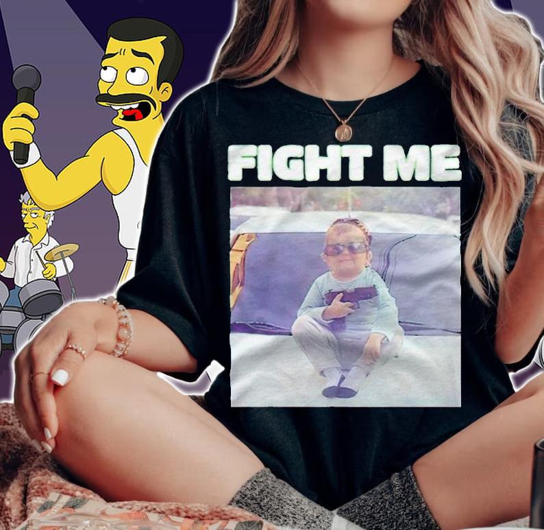 Hasbulla fight me gun T-shirt woman shirt
