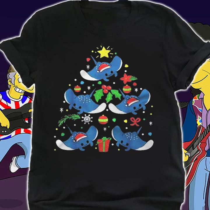 Manta Ray Christmas Ornament Tree Funny Fish Gift Shirt