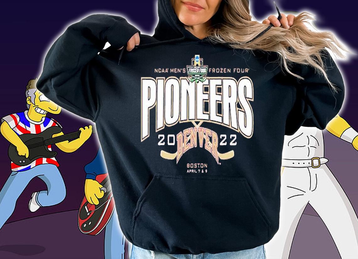 Pioneers Denver 2022 NCAA Men's Four Boston T-Shirt