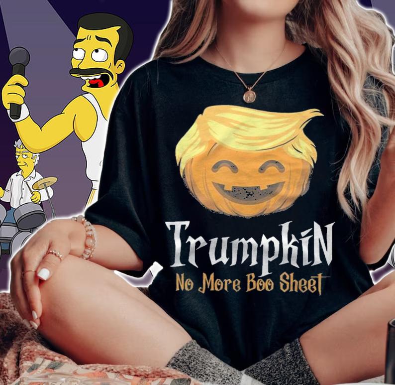 Premium trump Halloween No More Boo Sheet Costume T-Shirt woman shirt