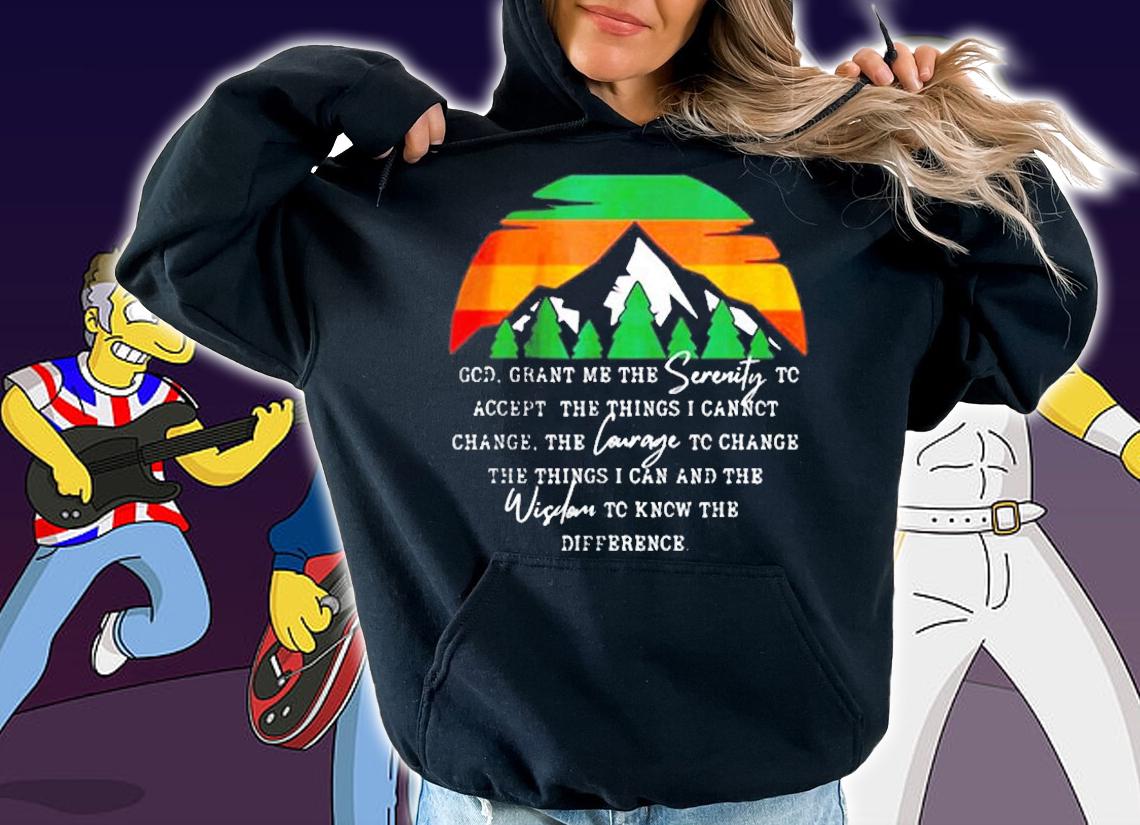 Recovery Prayer God Grant Me The Serenity T-Shirt