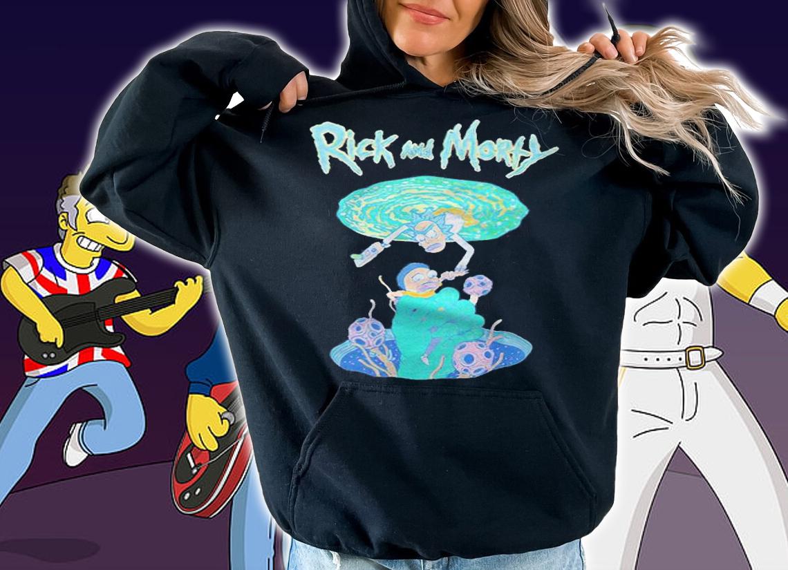 Rick and Morty portal funny T-shirt hoodie