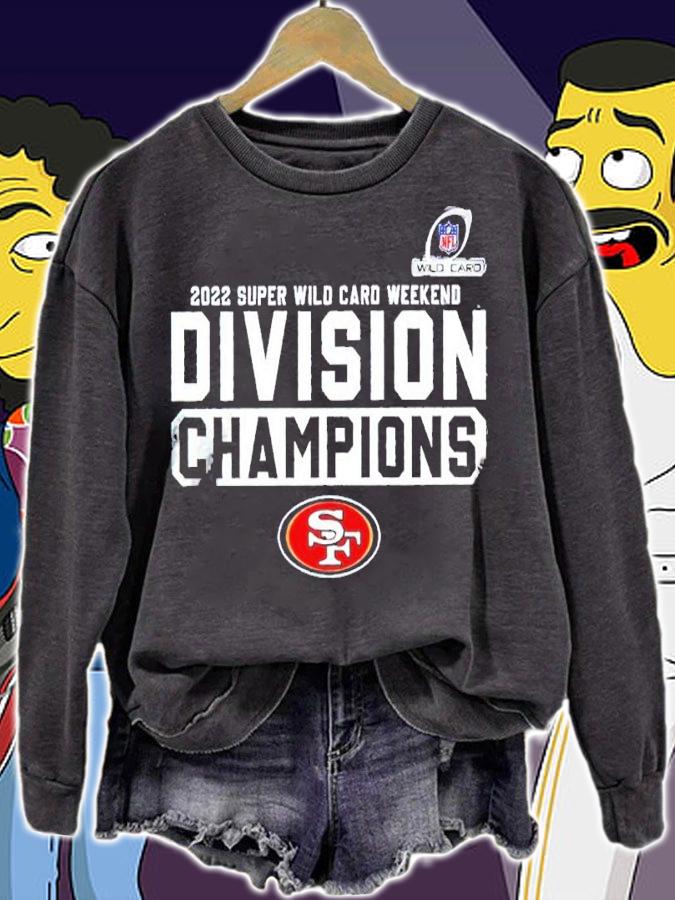 San Francisco 49ers Winners Division Champions 2022 Super Wild Card shirt sweatshirt