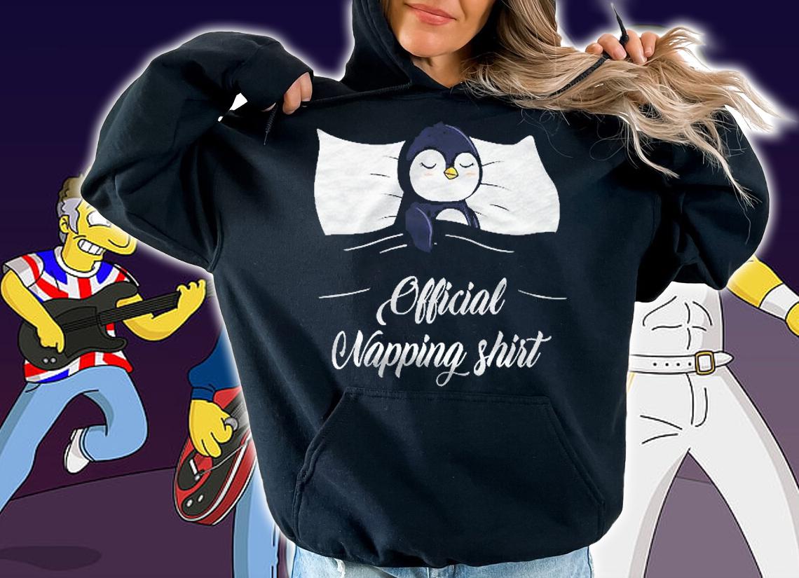 Sleeping Penguin Pyjamas Penguin Lover Official Napping Shirt hoodie