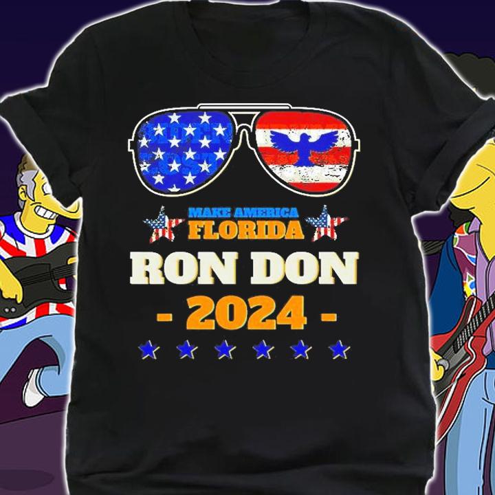 Sunglasses Make America Florida Ron Don 2024 t-shirt shirt