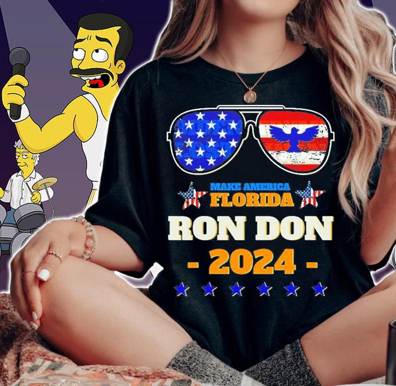 Sunglasses Make America Florida Ron Don 2024 t-shirt woman shirt