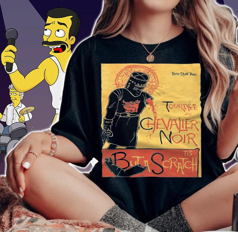Monty Python Tournee Du Chevalier Noir Tis But A Scratch Shirt woman shirt