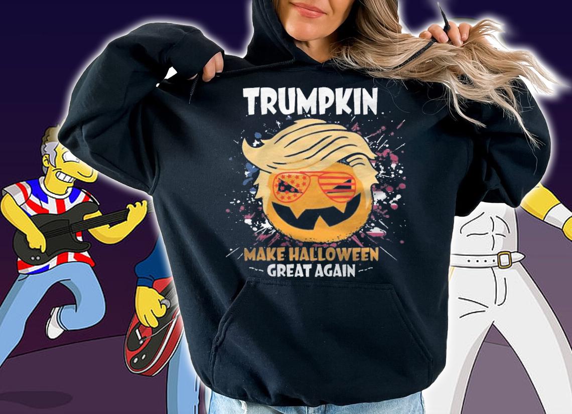 Official trumpkin Make Halloween Great Again Trump T-Shirt hoodie