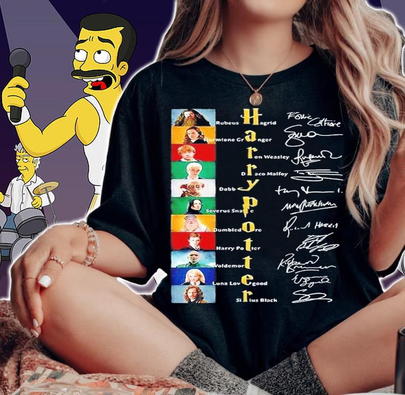 Harry Potter Characters Signatures Shirt