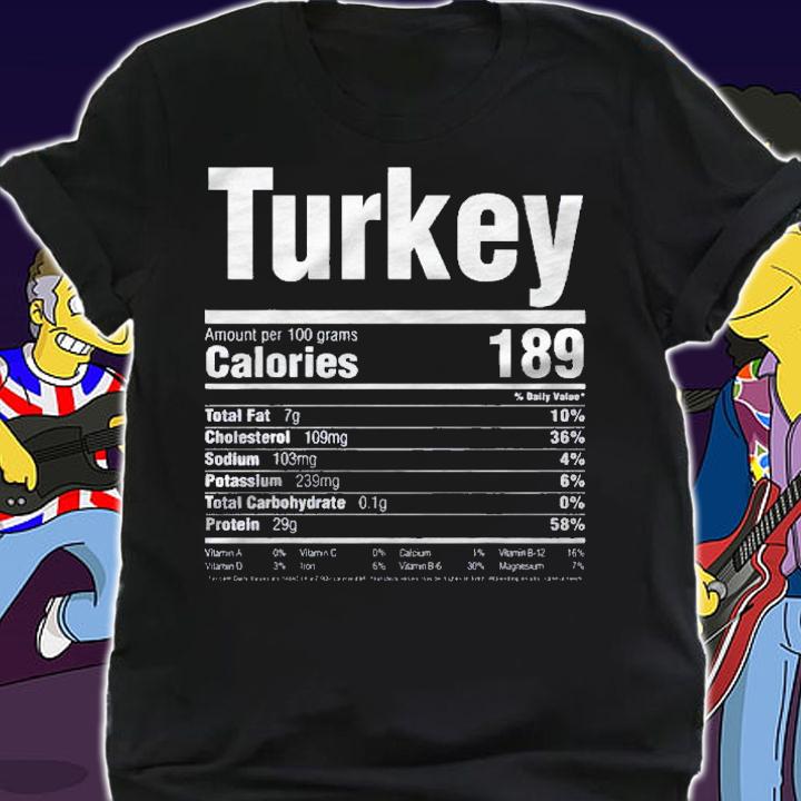 Nutrition Thanksgiving Turkey Food shirt