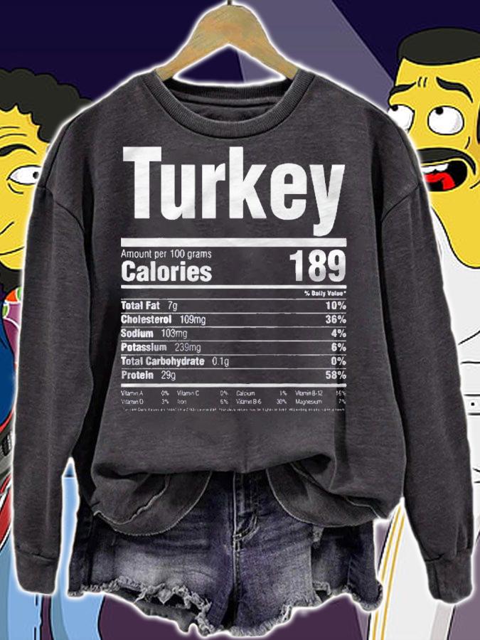 Nutrition Thanksgiving Turkey Food shirt