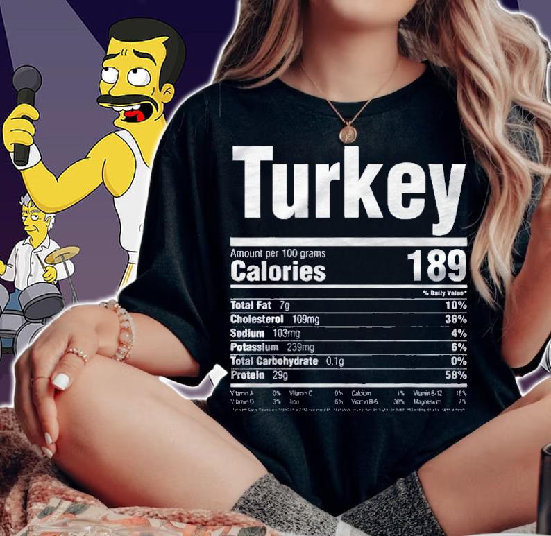 Nutrition Thanksgiving Turkey Food shirt