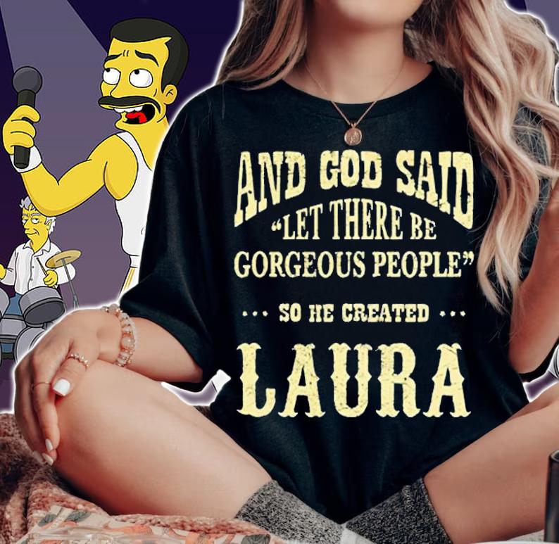 Personalized Birthday Gift For Person Named Laura T-Shirt woman shirt