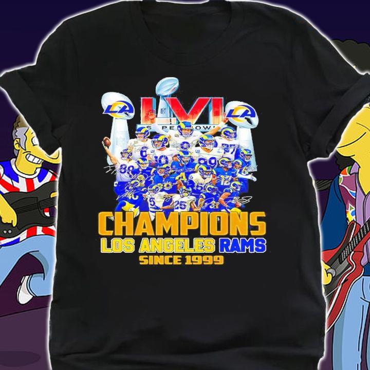Champions Los Angeles Rams Since 1999 Signatures Shirt