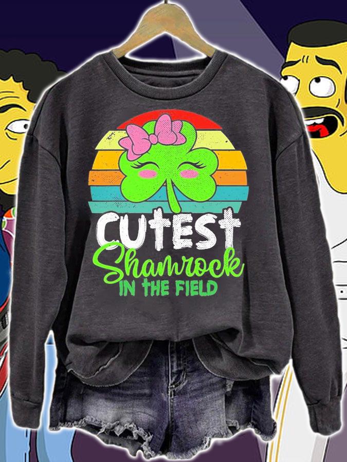 Cutest Shamrock In The Field St Patricks Day T-Shirt