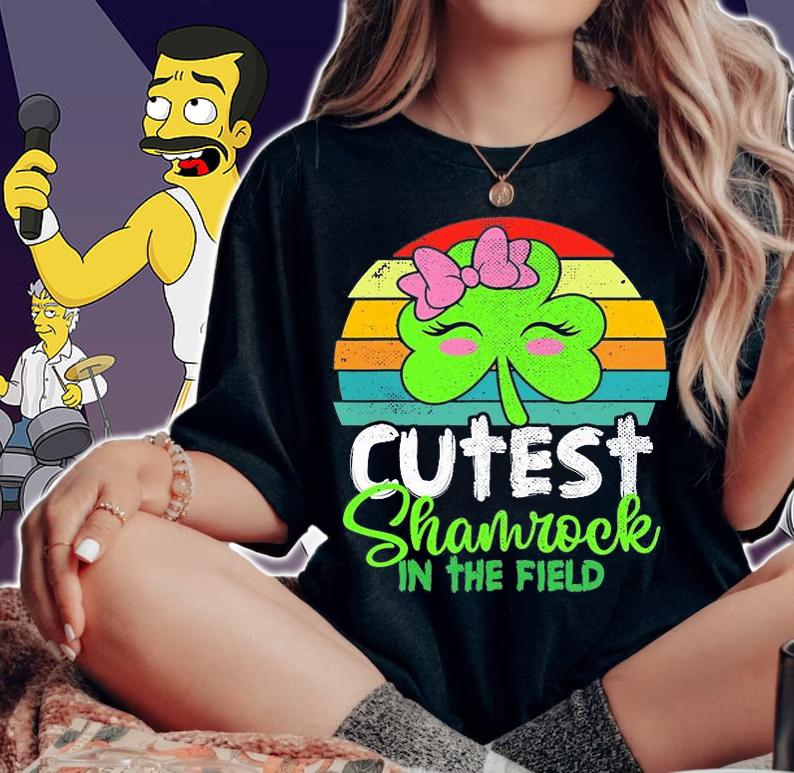 Cutest Shamrock In The Field St Patricks Day T-Shirt