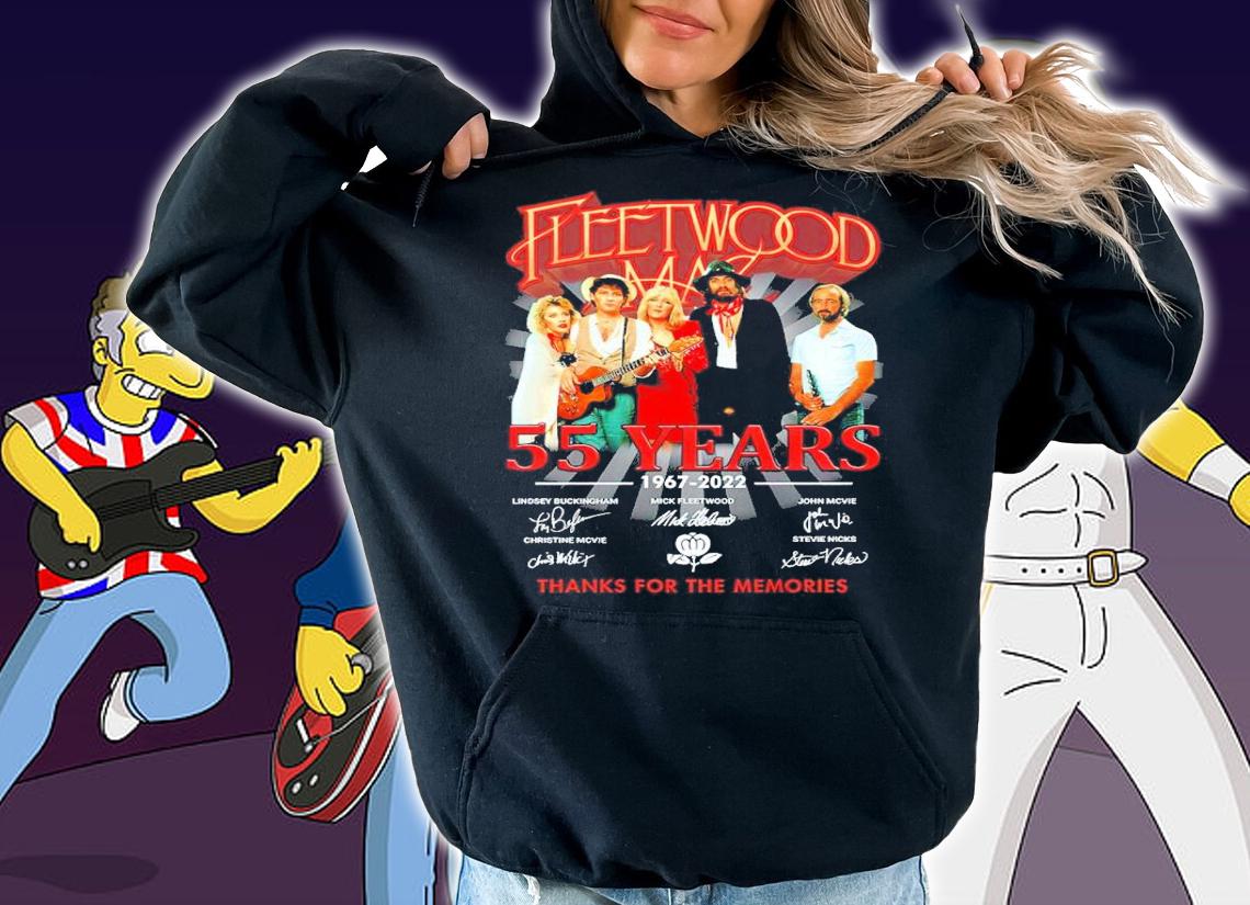 Fleetwood 55 years 1967-2022 signatures shirt
