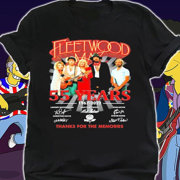 Fleetwood 55 years 1967-2022 signatures shirt