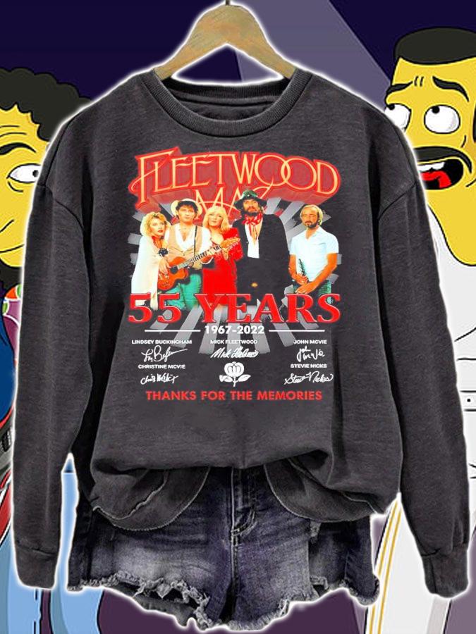 Fleetwood 55 years 1967-2022 signatures shirt