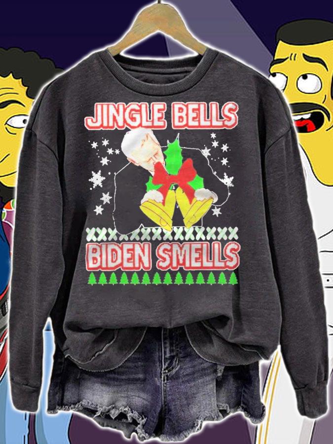 Jingle Bells Biden Smells Merry Christmas T-shirt