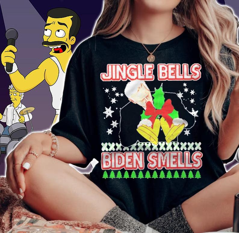 Jingle Bells Biden Smells Merry Christmas T-shirt