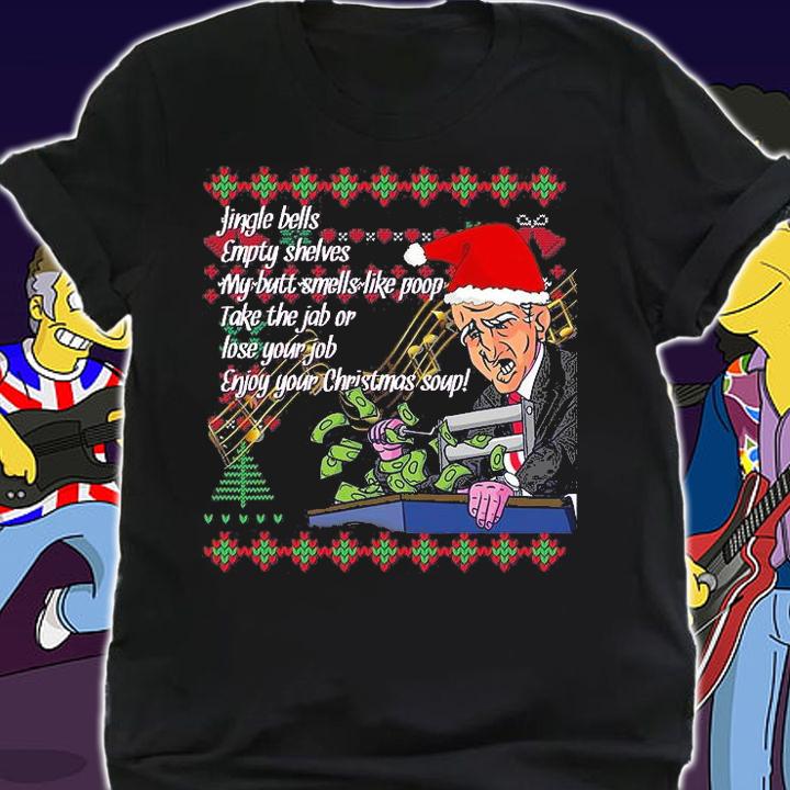 Jingle Joe Empty Shelves Biden Santa Anti Liberal Christmas T-Shirt shirt