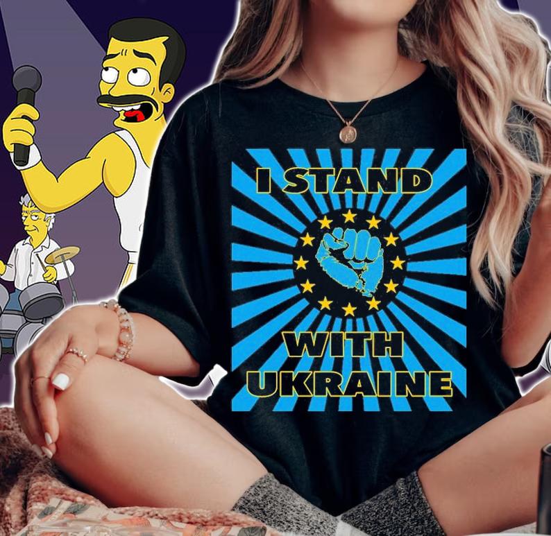 Liberty Ukraine I stand with Ukraine T-Shirt woman shirt