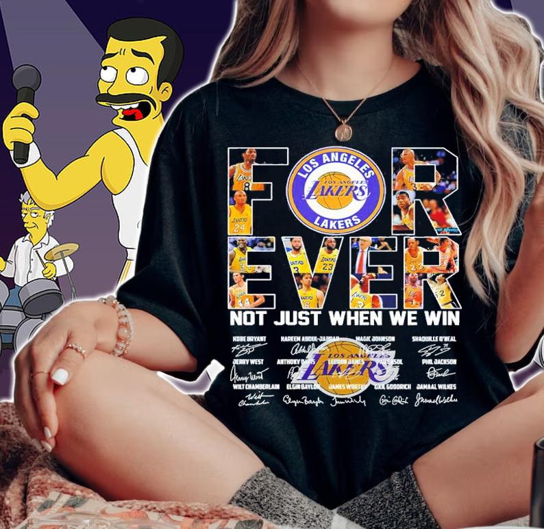 Los Angeles Lakers Forever Not Just When We Win Signatures Shirt