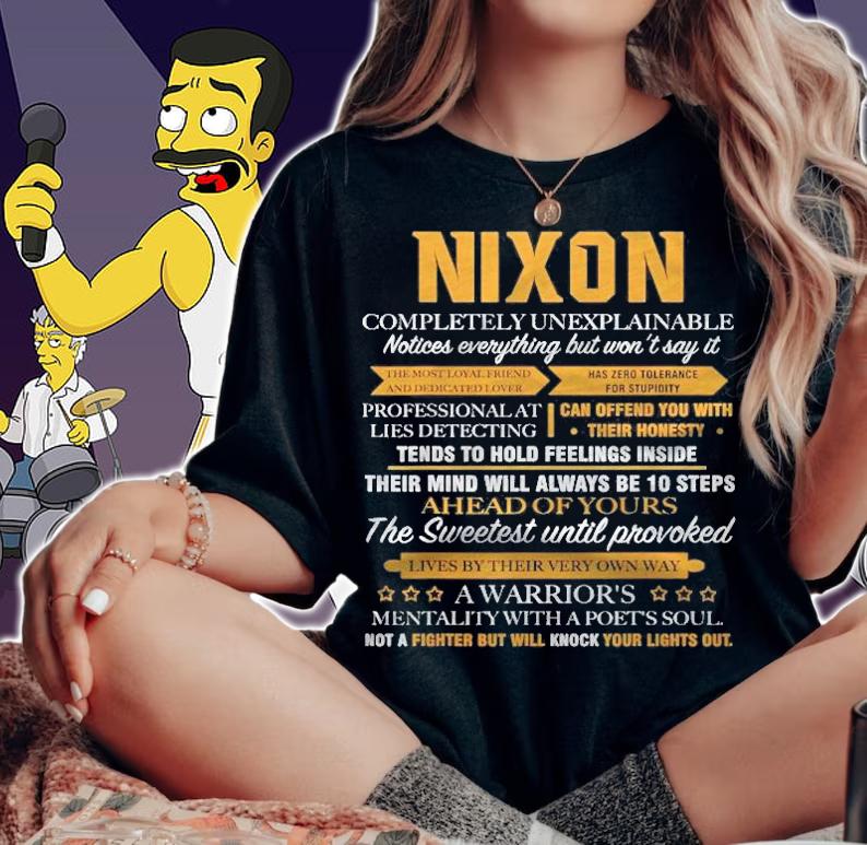 Nixon Completely Unexplainable Name Shirt Front Print 1Kana Shirt woman shirt