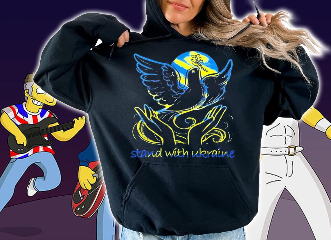 Stand With Ukraine Freedom And Peace T-Shirt hoodie
