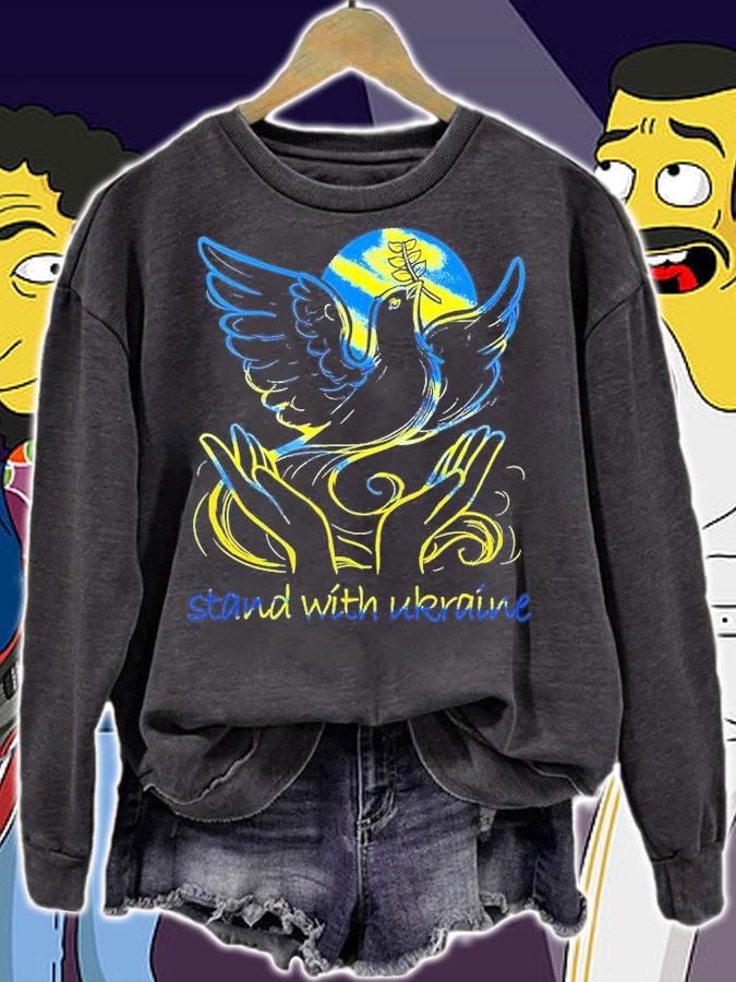 Stand With Ukraine Freedom And Peace T-Shirt sweatshirt
