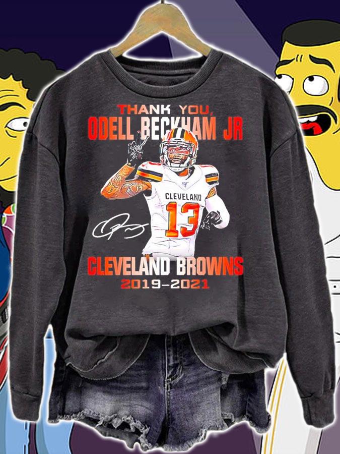Thank you Odell Beckham Jr Cleveland Browns 2019-2021 signature shirt sweatshirt