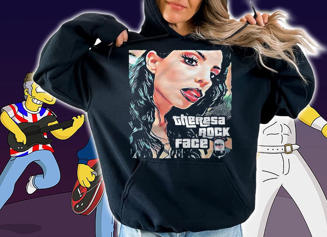 Theresa rock face T-shirt