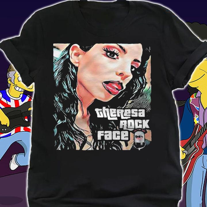 Theresa rock face T-shirt