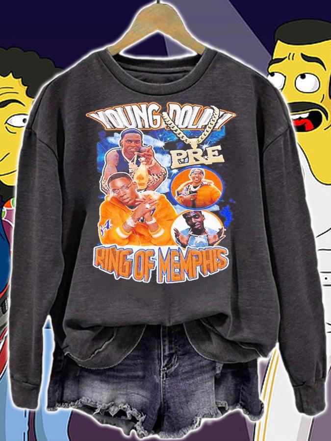 Vintage Young Dolph King Of Memphis T-Shirt sweatshirt