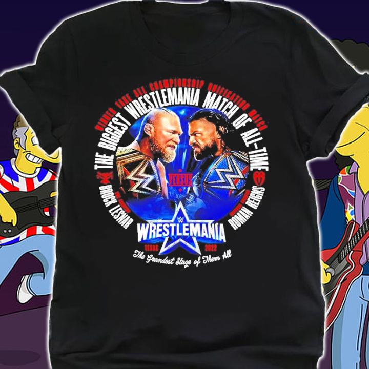 Wrestlemania 38 Brock Lesnar Vs Roman Reigns Match Shirt shirt