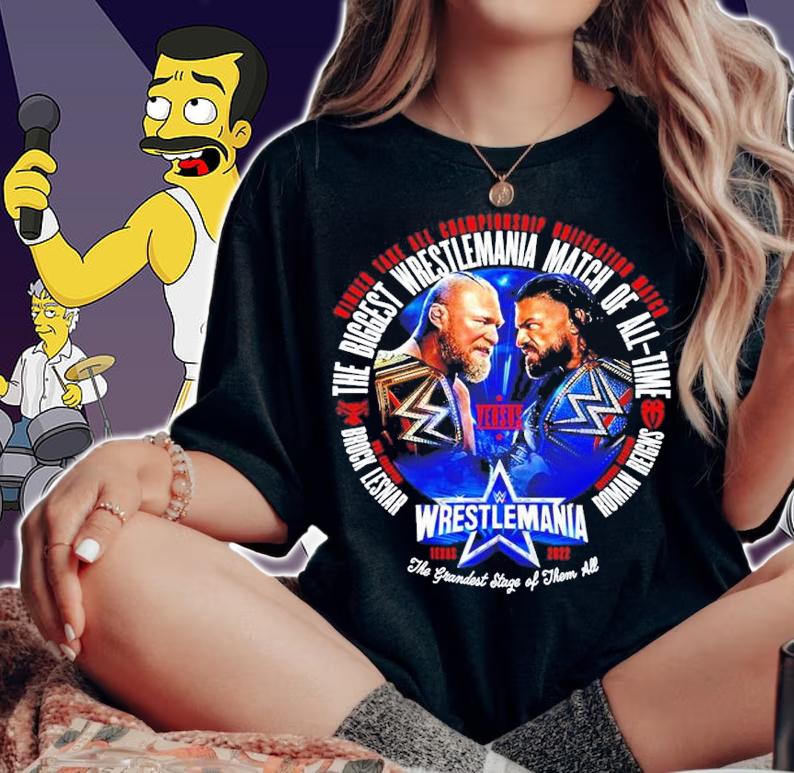 Wrestlemania 38 Brock Lesnar Vs Roman Reigns Match Shirt woman shirt