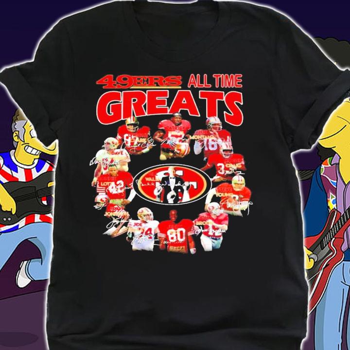 49ers all time Greats San Francisco all team signatures shirt shirt