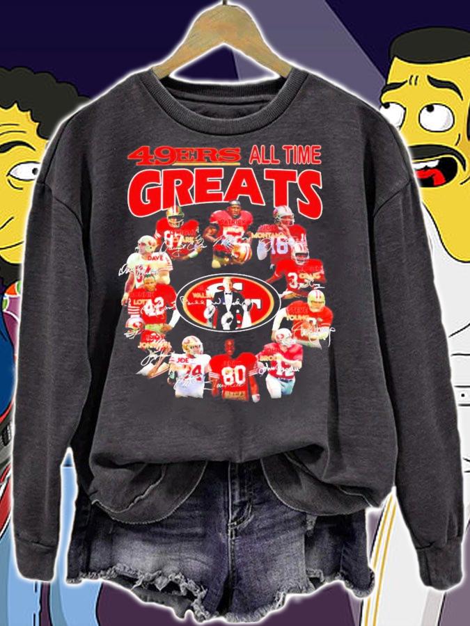 49ers all time Greats San Francisco all team signatures shirt sweatshirt