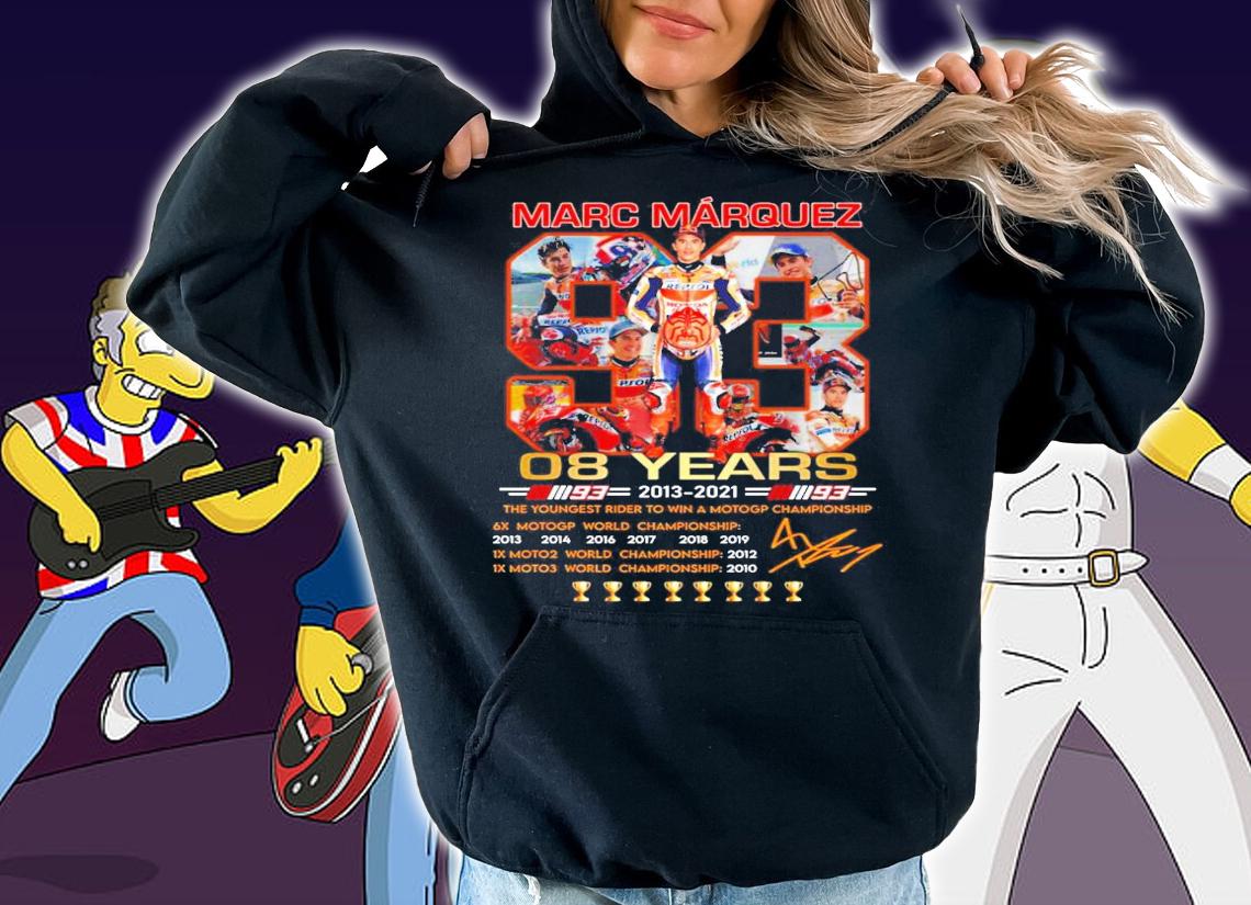 Marc Marquez 08 years 2013-2021 Signatures Shirt