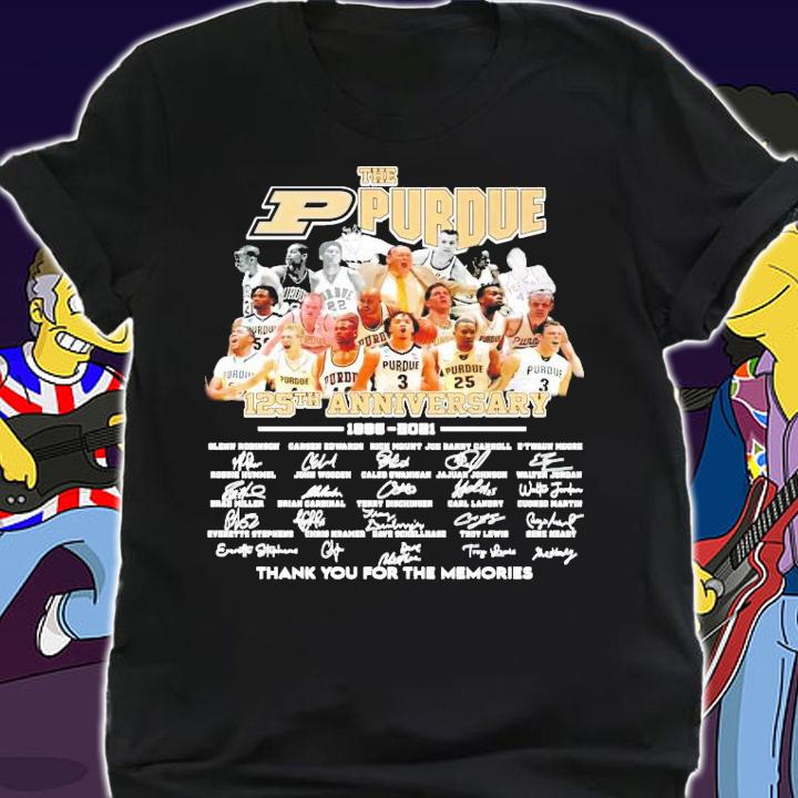 The Purdue 125th anniversary 1896-2021 signature shirt shirt