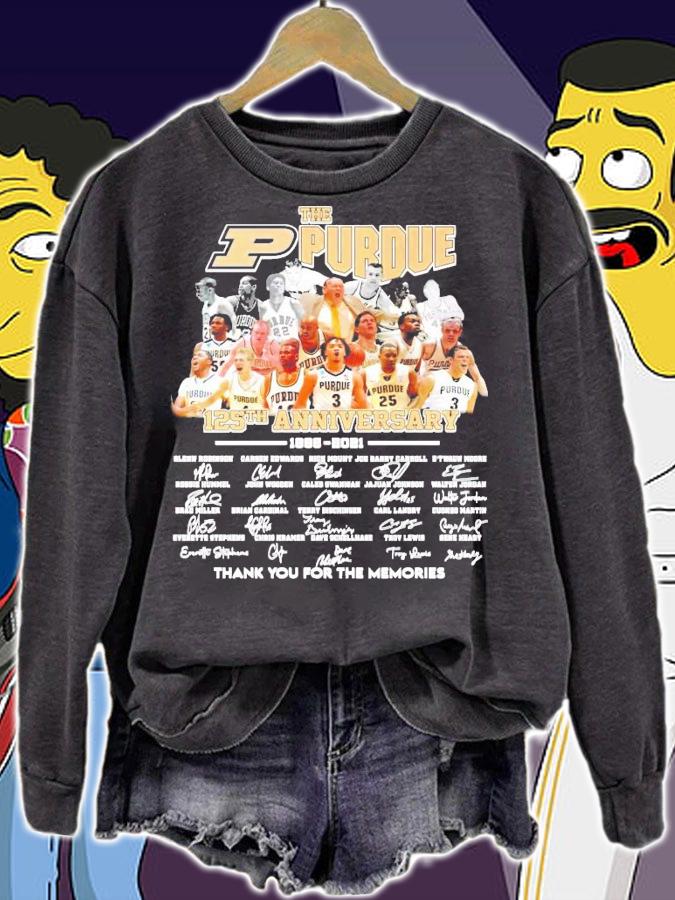 The Purdue 125th anniversary 1896-2021 signature shirt sweatshirt