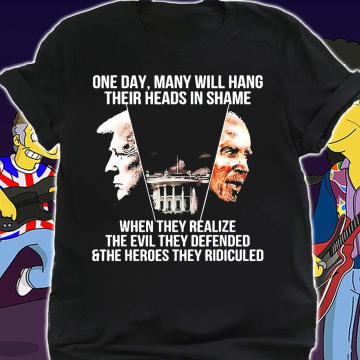 Trump Biden One Day Many Hang Their Head In Shame US Politic T-Shirt shirt