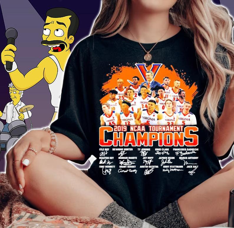 Virginia Cavaliers 2019 NCAA tournament Champions signature shirt woman shirt